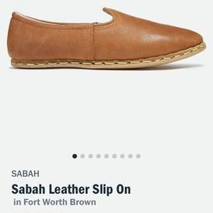 Sabah  Leather Huckleberry Slip on Shoe